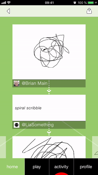 animated gif showing branching in Drawify 2